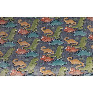 New Dinosaurs Glow in the Dark Luxury Plush Gift Fleece Throw Blanket T-Rex SOFT